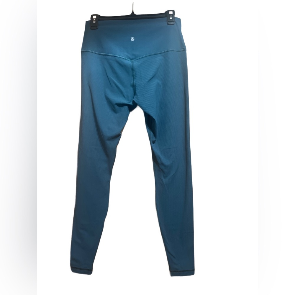 Lululemon 🍋 Align HR Ribbed Leggings, Dark Teal, Size 10, Excellent Condition!